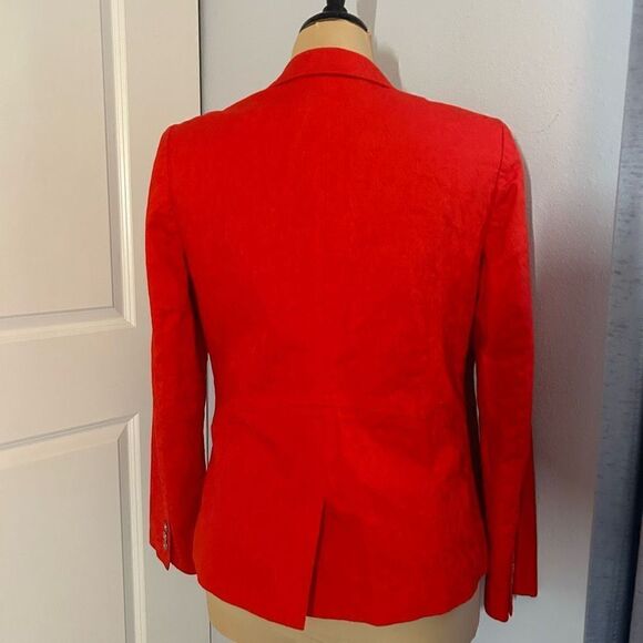 The 7th Avenue Design Studio New York and Co Red Cotton Blazer - Picture 2 of 6